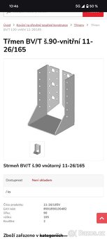 Třmeny BV/T š.90-vnitřní 11-26/165 300ks
 - 6