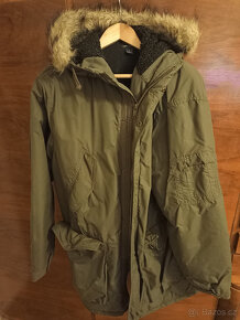 zimní bunda parka zelená L / XL - 6