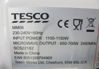 MIKROVLNNÁ TROUBA TESCO - BÍLÁ - 6