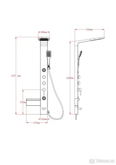 Prodám ČERNÝ SPRCHOVÝ PANEL - 6