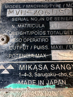 Vibrační deska Mikasa 430 kg - 6