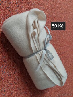 Svatební dekorace, koberečky z juty - 6