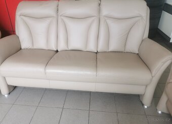 Kožená sedací souprava - jak NOVÁ, BEZ POŠKOZENÍ - 6