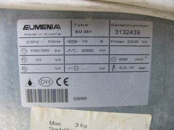 MALÁ PRAČKA EUMENIA - 3kg - 6