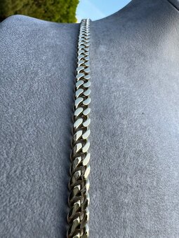 Zlatý řetěz s křížem 157.5G 68cm - PLNY ZLATO - CUBAN CHAIN - 6