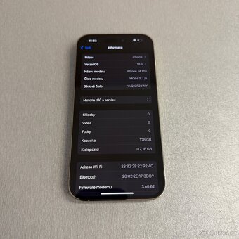 iPhone 14 Pro 128GB gold, bez škrábance, rok záruka - 6