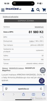 Matrace Magniflex Armonia MagniGel Dual 12 200x180 cm - 6