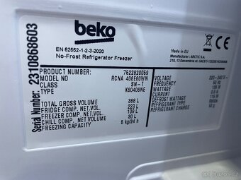 Zánovní lednička Beko RCNA406E60WN - 6