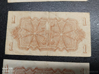 Korunové poukázky 1944 Československo posunutý tisk - 6