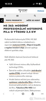 Motorová pila stihl ms362 c - 6