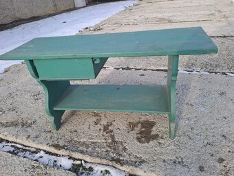 starožitná lavička- botník - na chalupu - 6