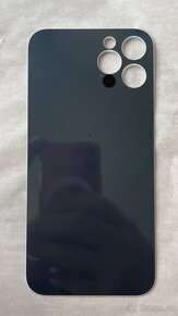 iPhone 12 Pro - Sklo zadního housingu bílé - BIG HOLE - 6