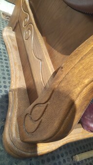 Kožená sedačka masív, kůže. - 6