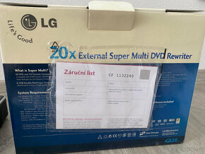 Externí DVD vypalovačka LG s funkcí SecurDisc, USB - 6