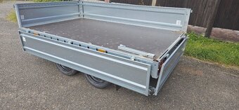 Bržděný dvouosý přívěs 2500 x 1500 x 400mm - 2000kg - 6
