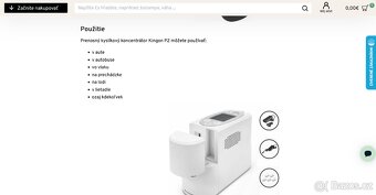 Kyslíkový koncentrátor KINGON P2 5L / 2kg - 6