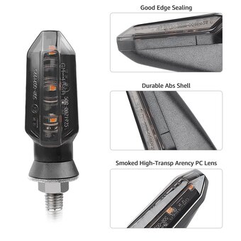 LED blinkry kouřové 8mm – univerzální, voděodolné - 6