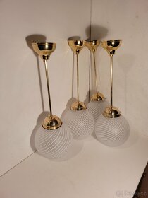 1x mosazný lustr, styl Murano matová koule až 4 ks - 6