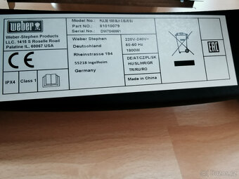 Elektricky gril Weber Pulse 1000 ZÁNOVNÍ STAV - 6