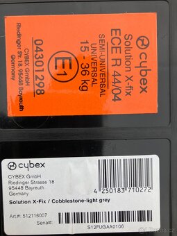 Prodám autosedačku Cybex solution X-fix - 6