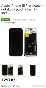 Ips Displej na iphon 15 pro - 6