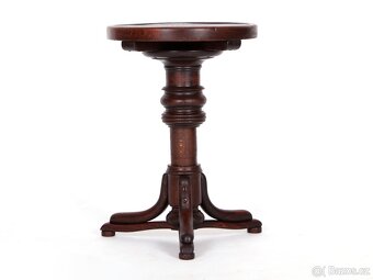Klavírní, výškově stavitelná židle, stolička THONET No.3 - 6