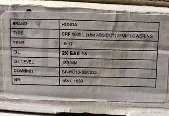 Progresivní pružiny pro přední vidle a pružina zadního tlumi - 6