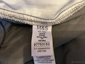 Šortky Marks & Spencer šedé pas 97cm - 6
