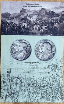 Stříbrné mince Napoleon a Kutuzov 2x2oz, 2012 ANTIQUE FINISH - 6