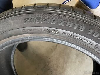 prodám letní pneumatiky 245/45/19 Kumho a Michelin celá sada - 6
