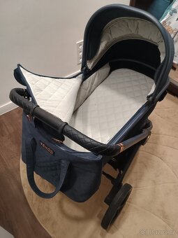 Dvojkombinace kočářek Venicci Tinum modrý - 6