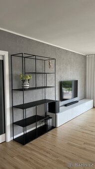 Černý kovový regál 200x120x40cm - 6