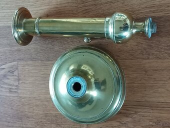 MOSAZNÝ EMPÍROVÝ SVÍCEN BIEDERMEIER Z 19. STOLETÍ Z FRANCIE - 6