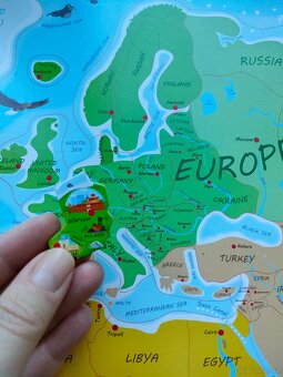 Dětská magnetická mapa/puzzle 2v1 Woody - 6