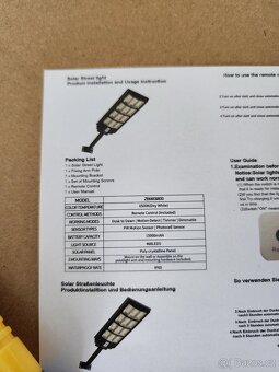 Solární LED pouliční světlo Hondony ZB9909800 - 6