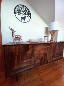 Designová komoda z indického palisandru – téměř nová - 6
