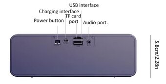 Přenosný bezdrátový bluetooth reproduktor (NOVÝ) - 6