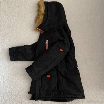 Pánská černá parka bunda s kapucí vel. M/L, 48-50 - 6