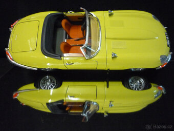 Jaguar E Type Cabriolet žlutý Bburago 1/18 - 6