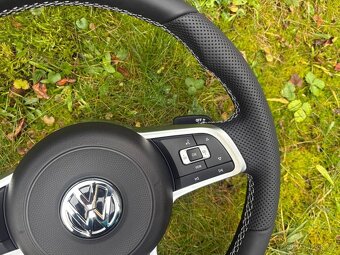 Rline VW VOLANT KOZENY MULTIFUNKCNY biele šitie - 6