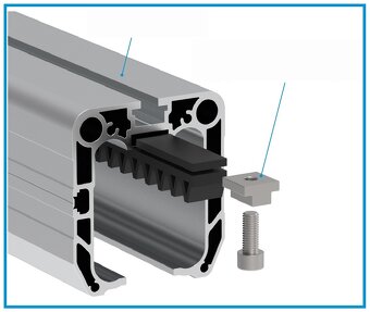 hřeben posuvné brány - 6