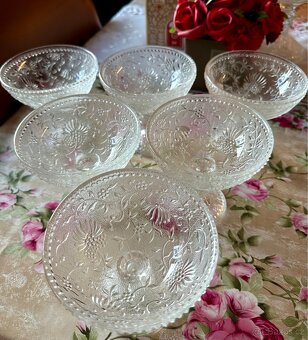 Cibulák sklo (od P.Pánka) retro Cechoslovakia 6+6+6 - 6