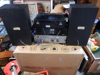 Sony věž- zesilovač, tuner, gramofon, CD přehravač, bedny - 6