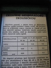 Prodám Muzejní kousek , Zkoušečku akumulátorů - 6