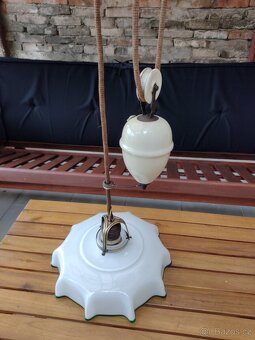 Starožitné závěsné svítidlo Art Deco - 6