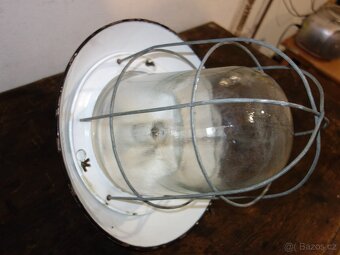 Industriální lampa, závěsná na strop - 6