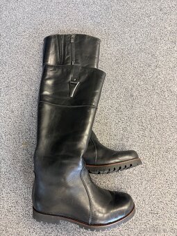 Kožené dámské vysoké kozačky vel 37 - 6
