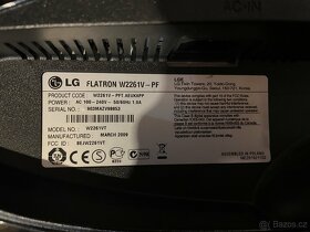 Prodám monitor LG W2261V-PF - 6