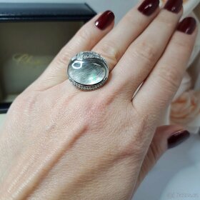 Prsten 925 přírodní perleť - 6