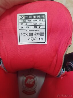 Dětské inline K2 VelocitySport nové - 6